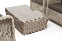 "Гляссе" лаунж-зона из искусственного ротанга, цвет бежевый