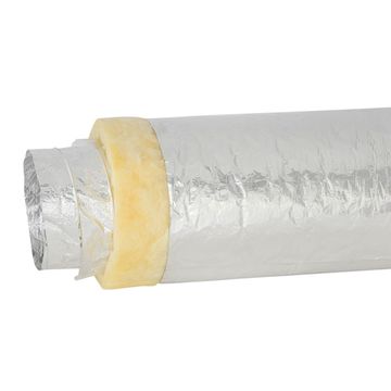 SONODEC 25-DS203мм x10м Звукопоглощающий гибкий алюминиевый воздуховод (Нидерланды)