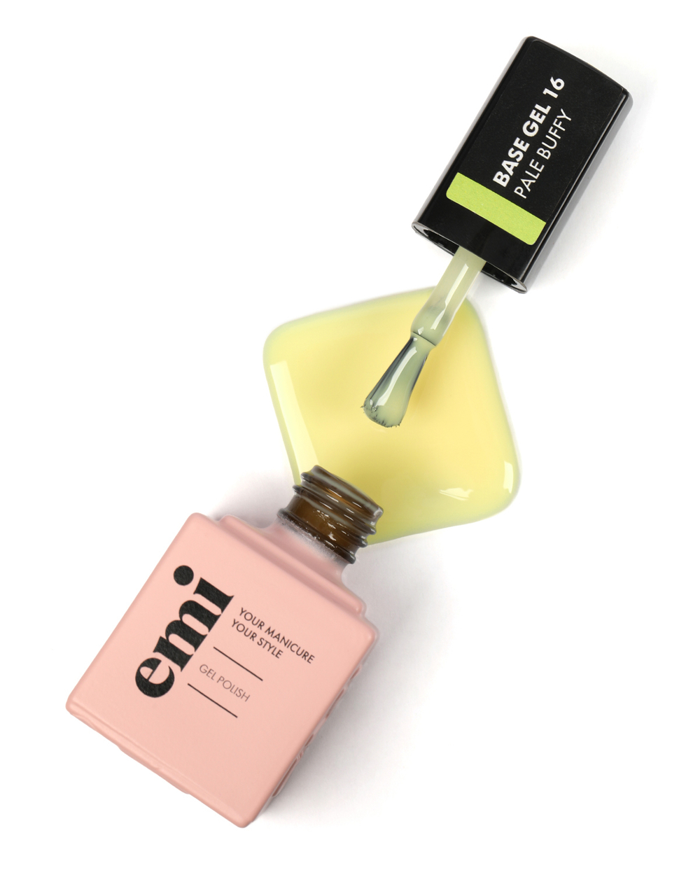 E.MiLac Base Gel Приглушенный желтый №16, 9 мл