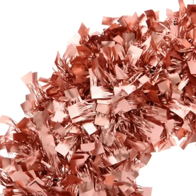 Венок декоративный TINSEL «Изящное сияние» 38 см, Медный