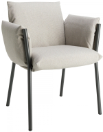 Кресло металлическое c подушками Scab Design Brezza, антрацит, серый