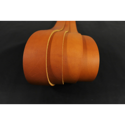 Ременная заготовка рыжая с жировой отделкой