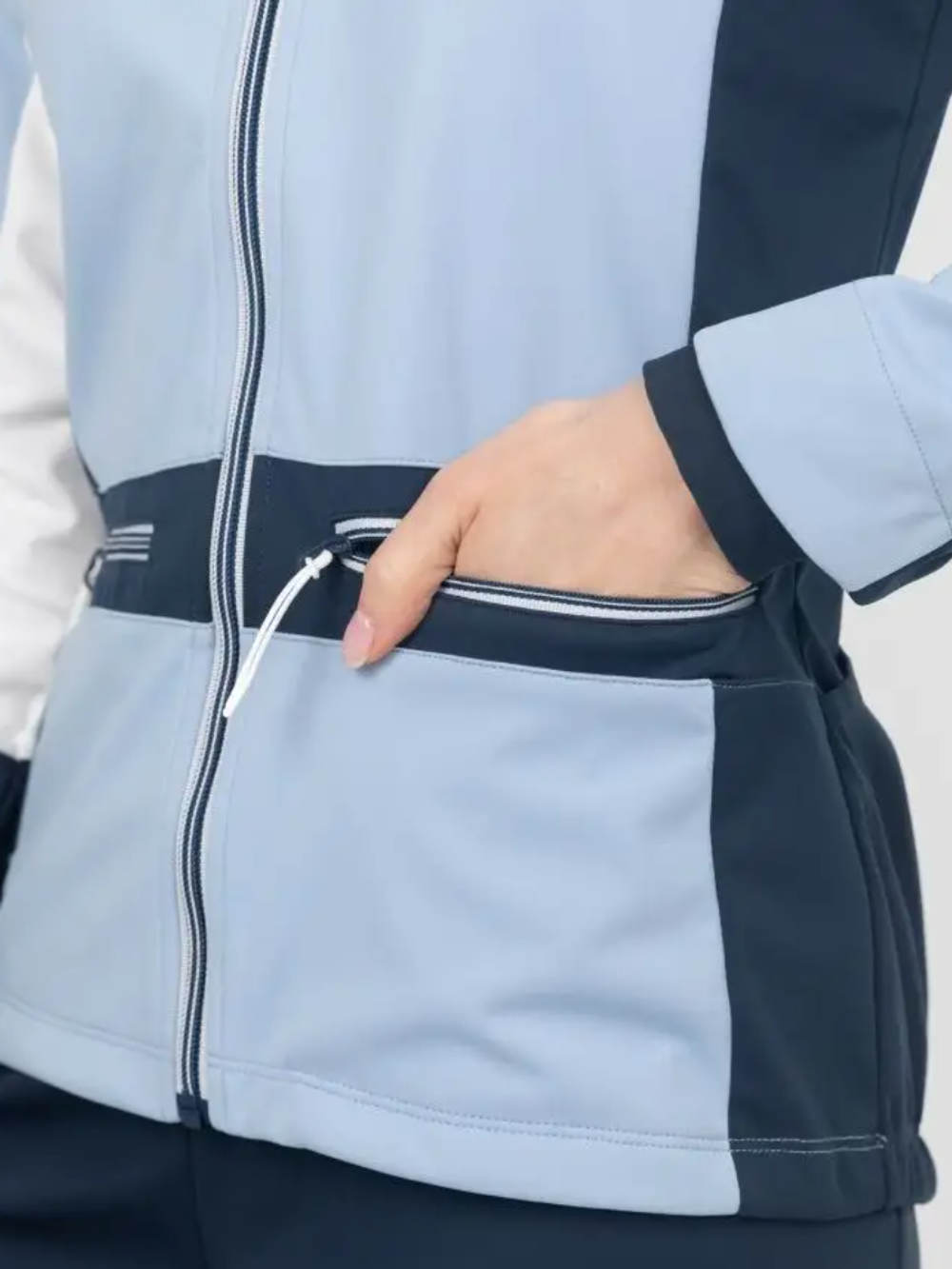 Куртка разминочная MOAX Tokke Softshell SW212210-70511, голубая, женская