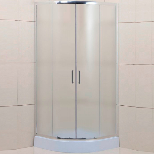 Душевой уголок BelBagno Uno 85х85 UNO-195-R-2-85-P-Cr профиль Хром стекло рифленое