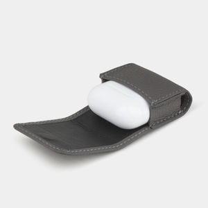 Чехол для наушников Petit из кожи теленка, серого цвета