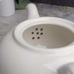 Чайник 850 мл d 15,5 см h9,5 см белый фарфор NEW P.L. Proff Cuisine [1]