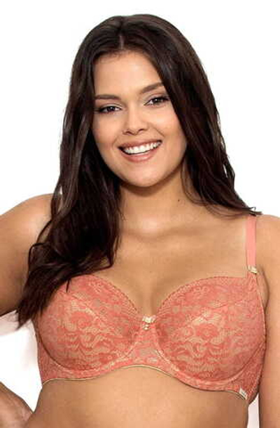 Бюстгальтер Greta с чашками на тонком поролоне (Размер: 80D) (Цвет: коралловый)
