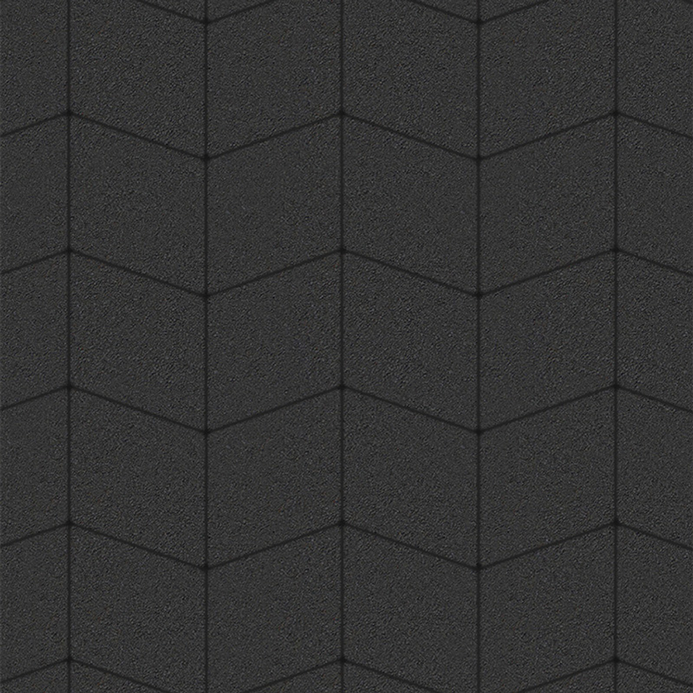 Тротуарная плитка РОМБ Б.1.Р.8 200х200х80 мм Стандарт Черный