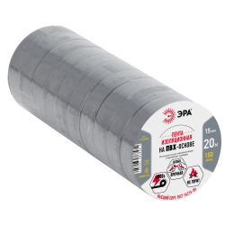 Изолента ЭРА ET1520GREY ПВХ 15мм х 20м серая | Изолента