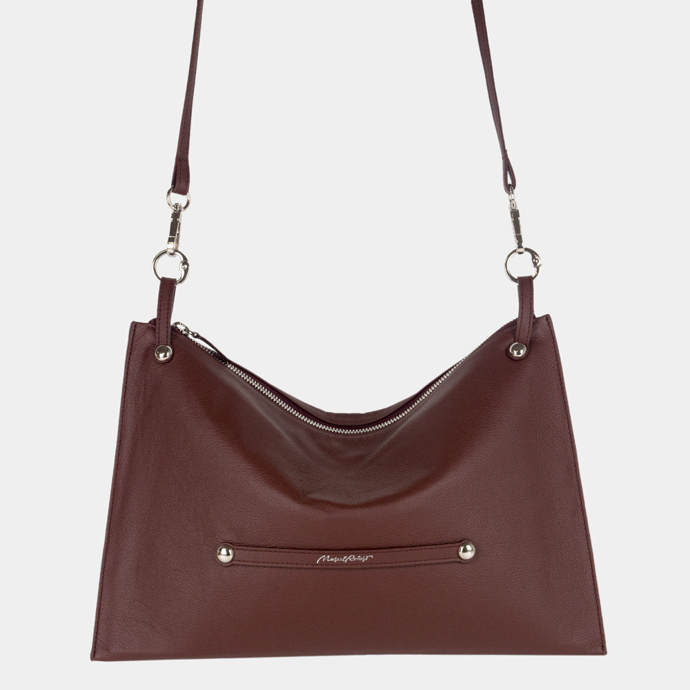 Сумка Tereze из кожи теленка, бордового цвета