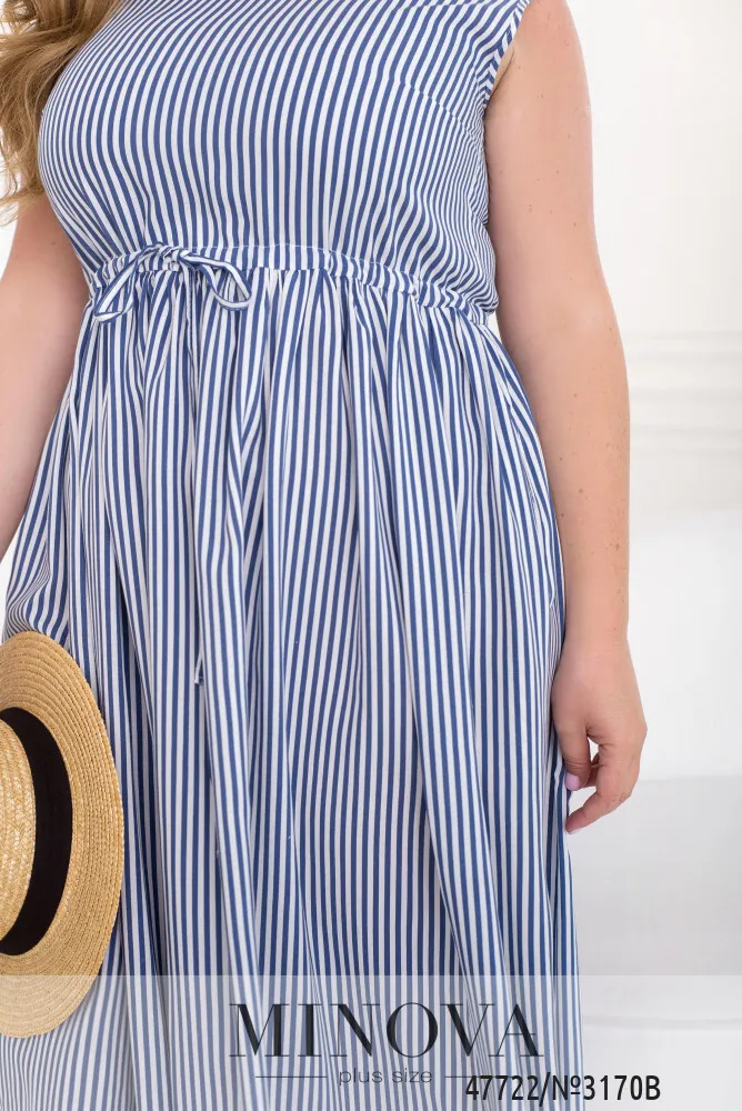 Платье 3170B-голубой Minova