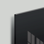 Доска магнитно-маркерная стеклянная 60х90 см, 3 магнита, ЧЕРНАЯ, BRAUBERG, 236748