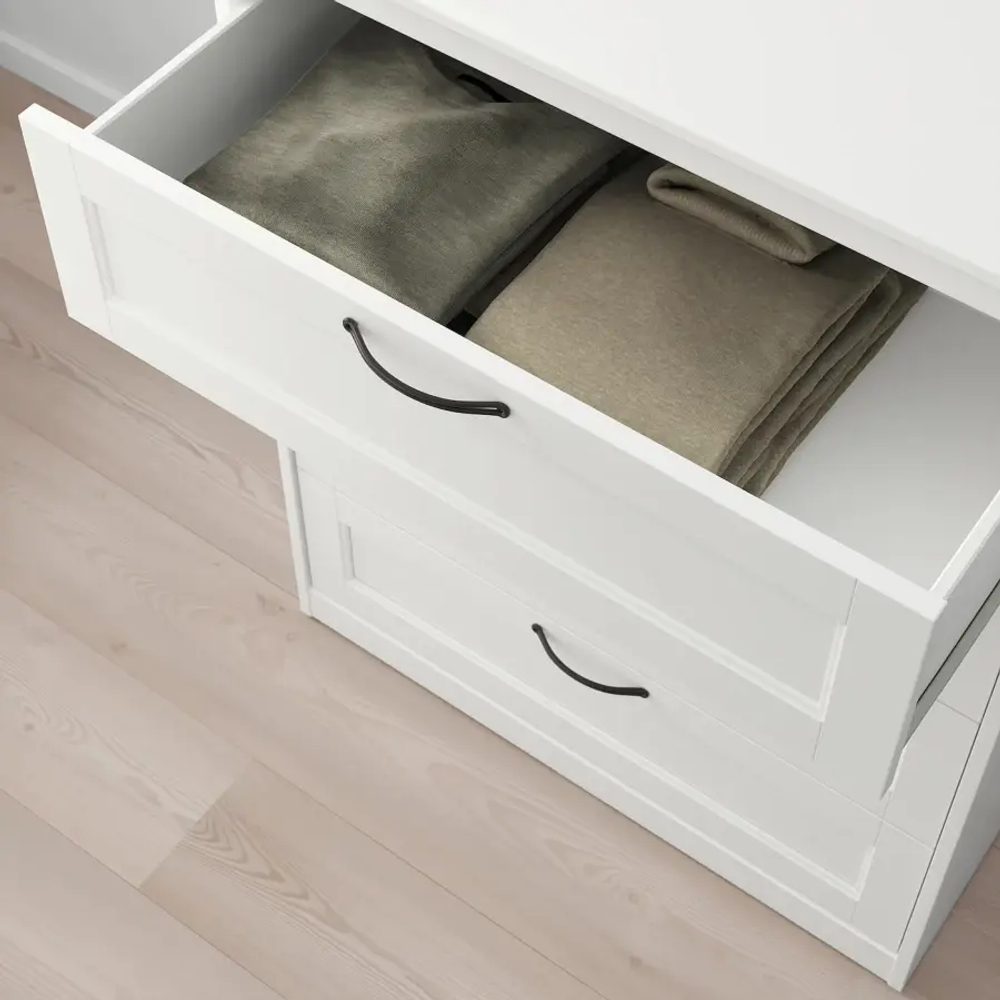 Комод с 4 ящиками - IKEA SONGESAND/СОНГЕСАНД ИКЕА, 50х82х104 см, белый