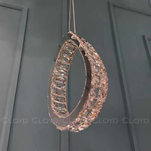 Подвесной светильник Cloyd INEZ P1 / выс. 32 см - хром (арт.11566)