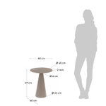 Приставной столик La Forma (ex Julia Grup) Shirel Ø 40 cm зеленый