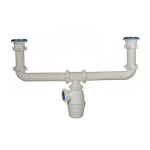 4009 Сифон двойной  1 1/2*40 ОРИО (20шт)