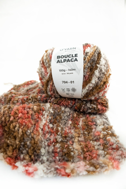 O’YARN BOUCLE ALPACA яркий, 100г