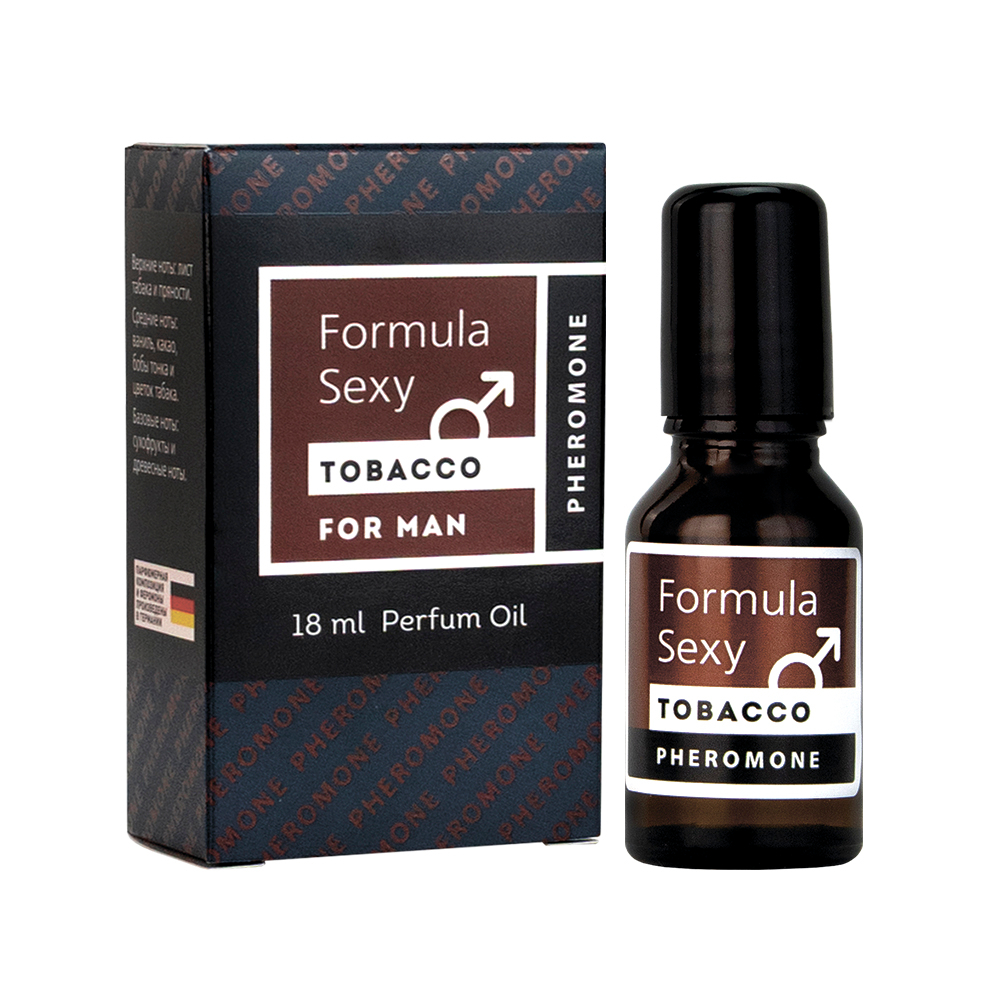 Парф.масло с феромонами для мужчин Formula Sexy "Tobacco" - 18ml for men/24