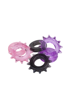 Набор пепельных эрекционных колец Erektus II (Цвет: серый)