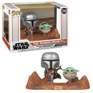 Фигурка Funko POP! Bobble: Star Wars: Mandalorian: Moment: Mandalorian & Child 49930