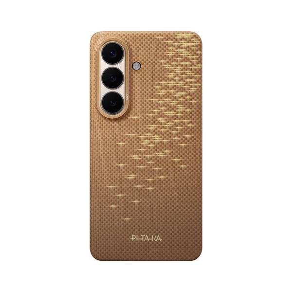 Чехол Pitaka Edge Case для Samsung S26, Золотой блик | Golden Glint
