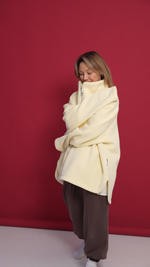 Свитшот "анорак"из футера с начесом