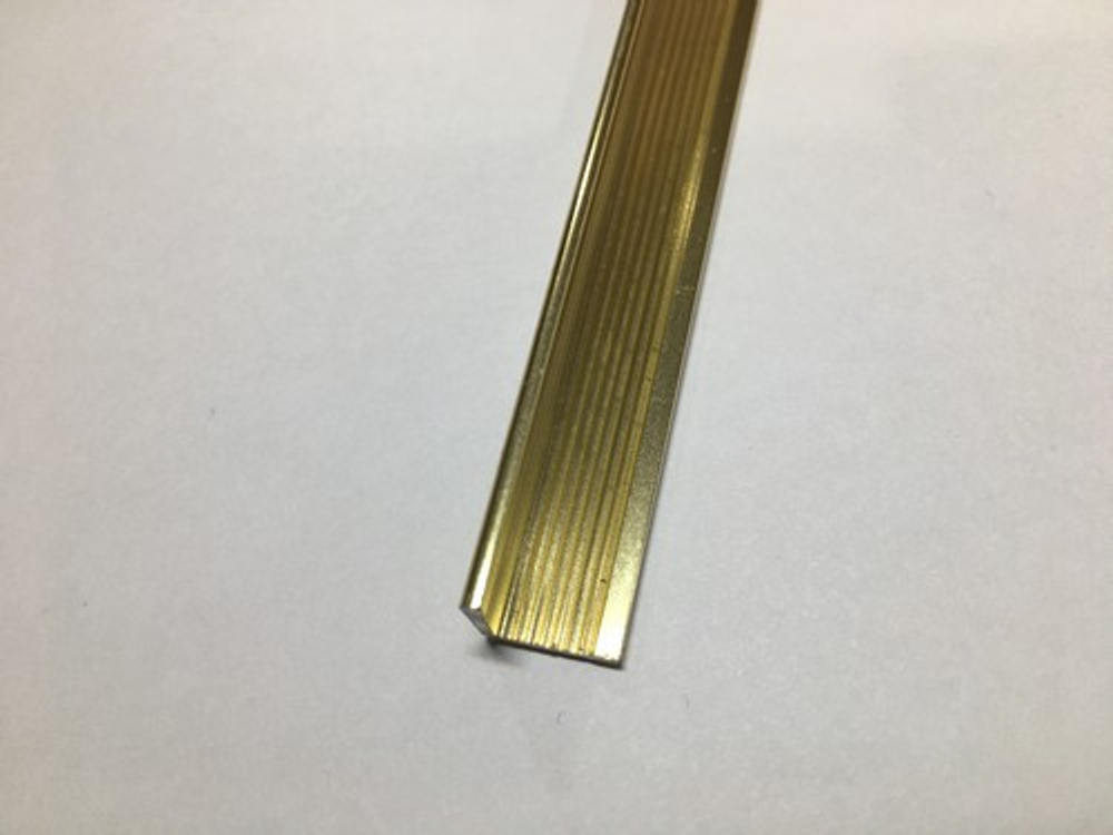 Угол 10*10мм остр. "DO-4" 2,7м Золото глянец анод. алюм.