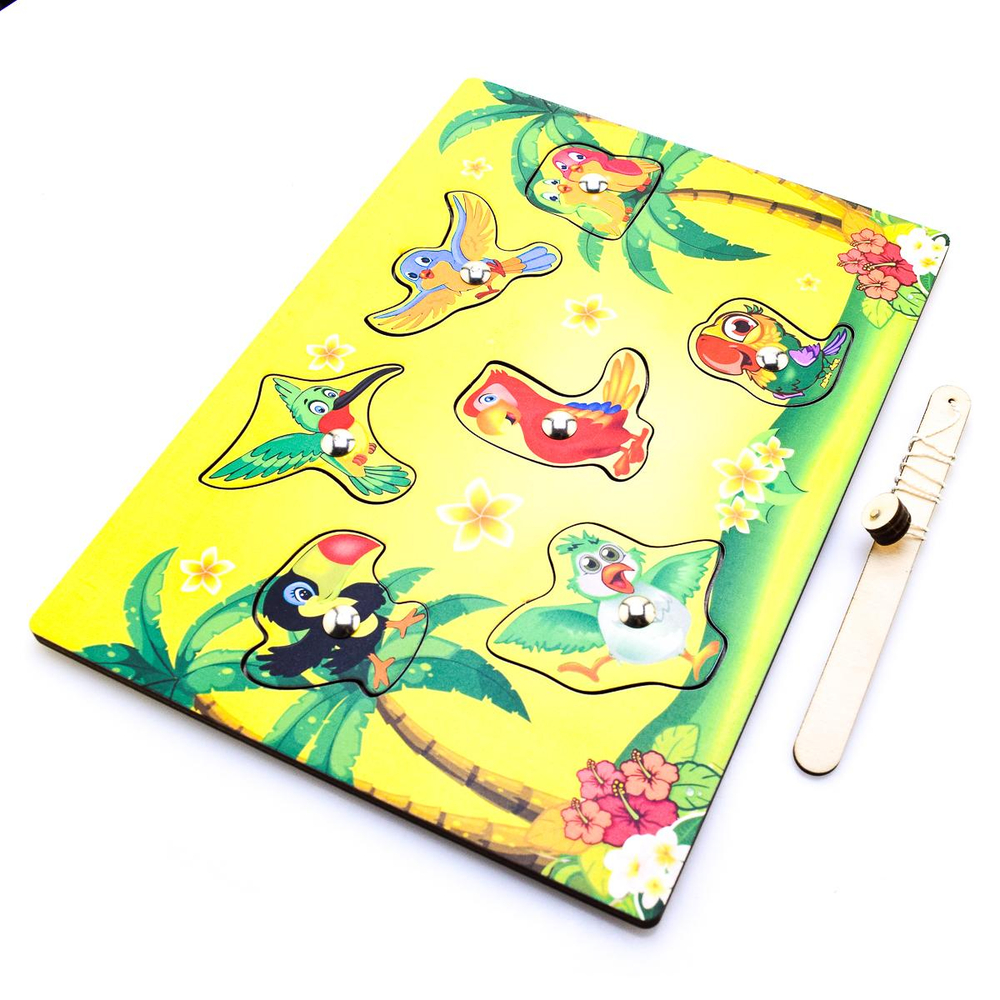 Магнитная рыбалка птицы