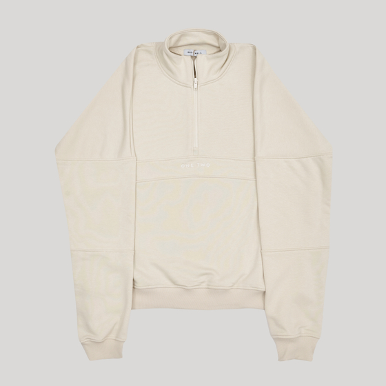 Half-Zipped Sweatshirt LOGO Turtledove