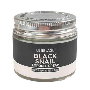 Крем для лица ампульный с муцином чёрной улитки LEBELAGE AMPULE CREAM BLACK SNAIL, 70 мл