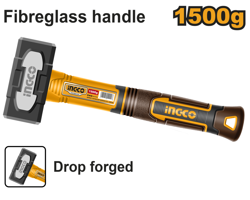 Кувалда с фиберглассовой рукояткой INGCO HSTH81500 1,5 кг