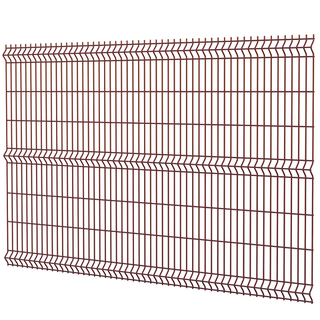 Сетка 1,5х2,5 м  коричневая 8017 пруток 4 мм / 3Р заборная 3D