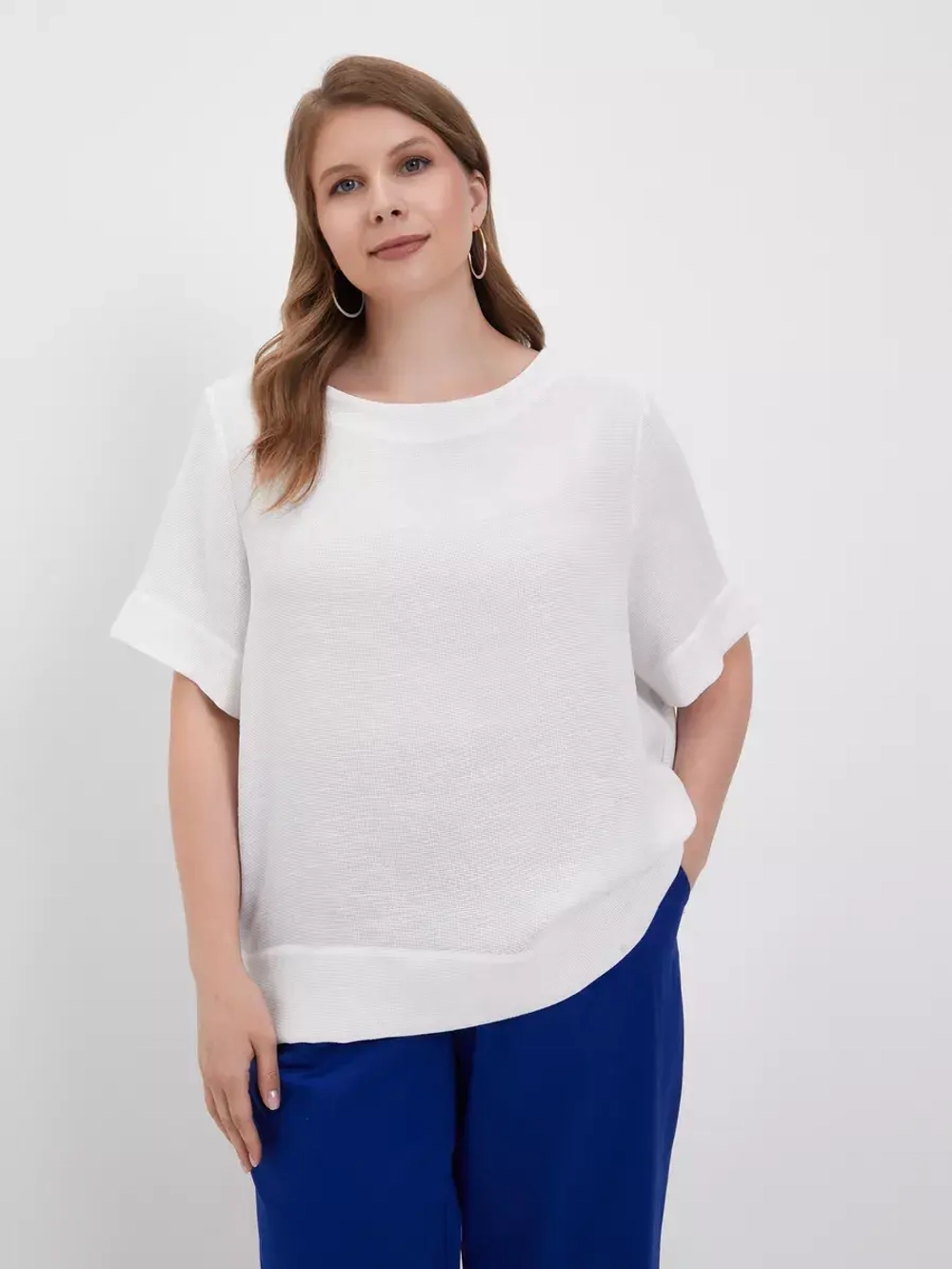 Блузка летняя широкая