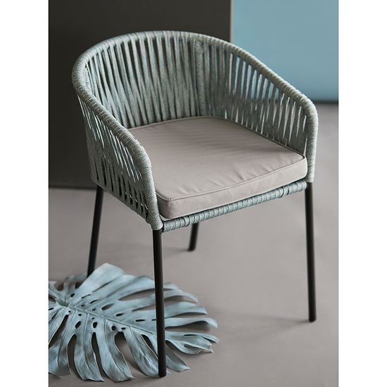 Стул reed, черный/серо-голубой