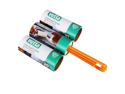 Ролик для чистки одежды  20 листов + 2сменных блока (48шт/кор)