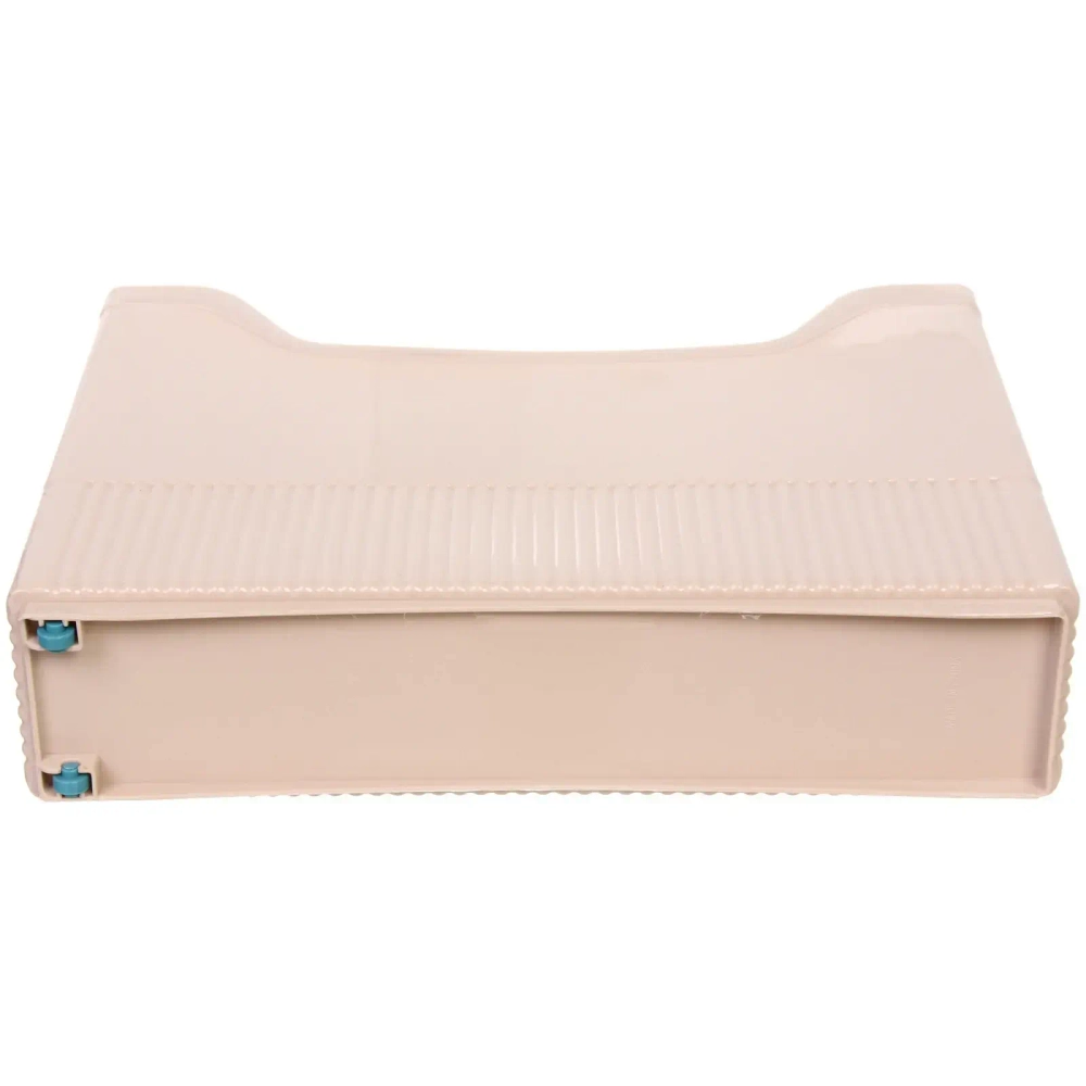 Органайзер - лоток для хранения на колесиках «ИДЕАДОМА», цвет бежевый, 33.6*8.7*25.2см