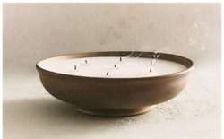 Zara Home Свеча ароматическая Incense Leather 1200 г, растительный воск, аромат восточный древесный, Коричневый