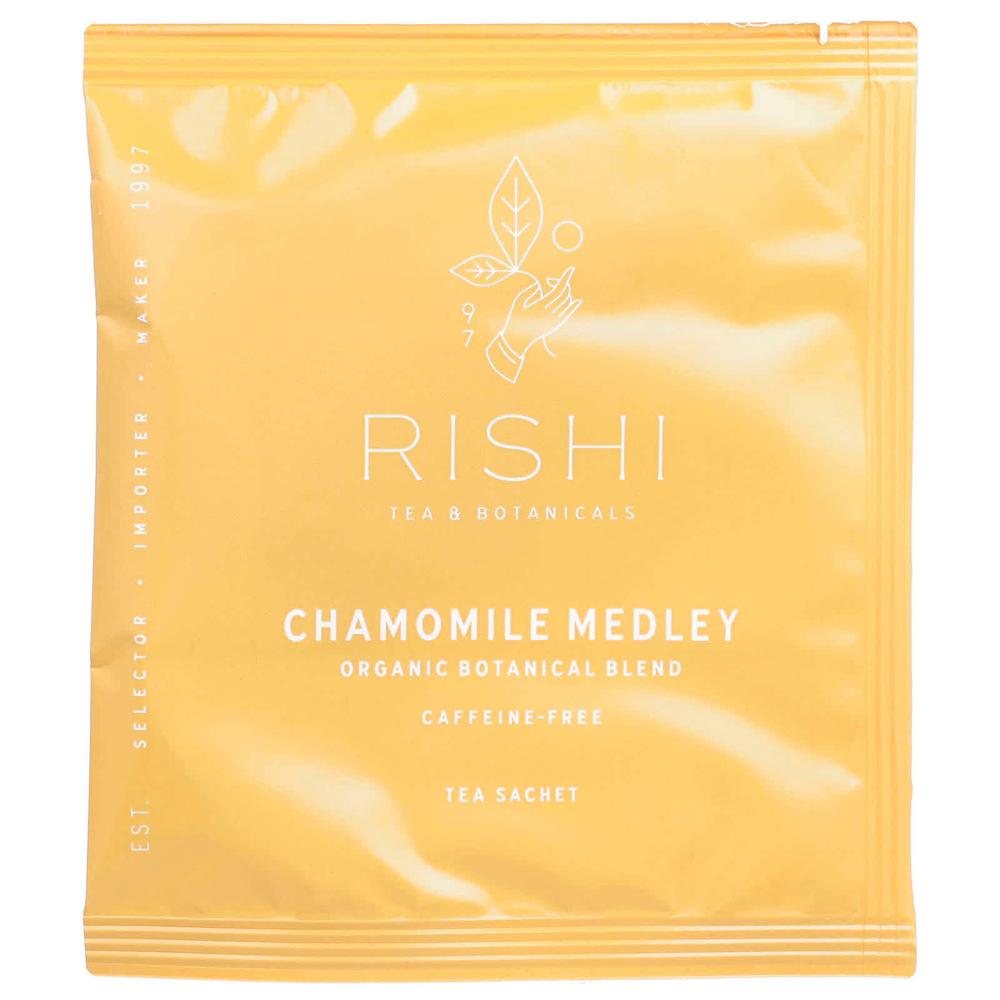 Rishi Tea, Органический травяной чай, смесь ромашки, без кофеина, 15 пакетиков, 0,95 унции (27 г)