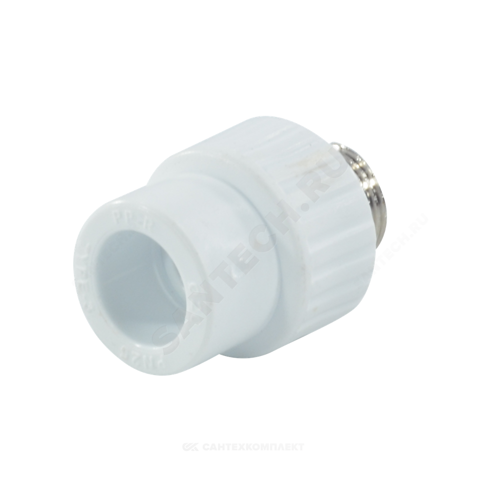Муфта PP-R комбинированная белая Дн 20х1/2" НР RTP (РосТурПласт) 10662