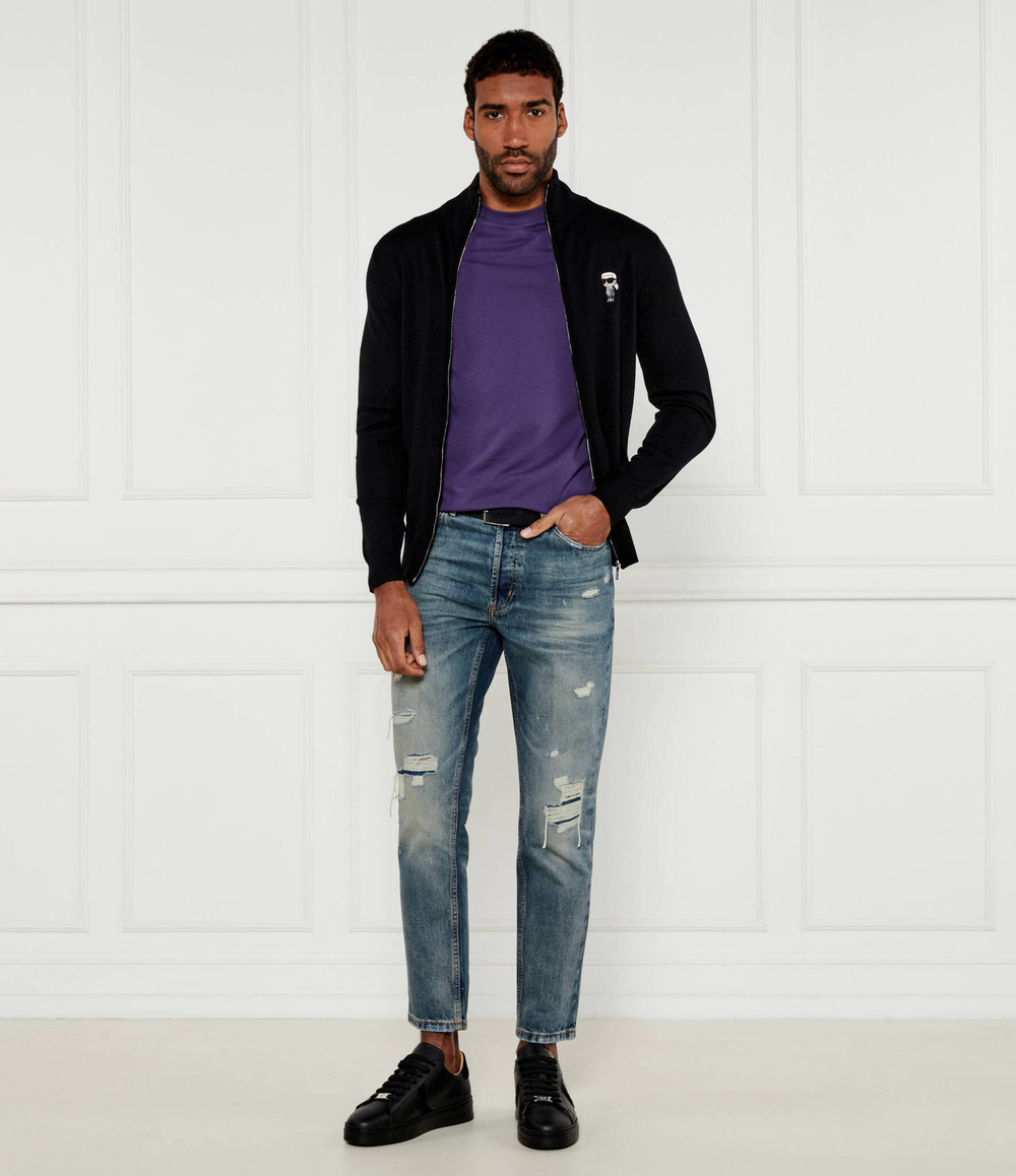 Шерстяной свитер Karl Lagerfeld - черный(655015 544399)