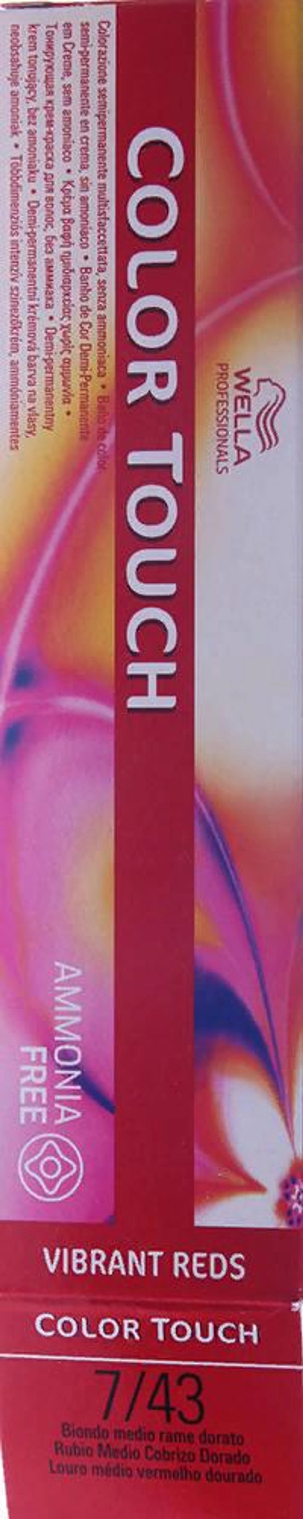 7/43 краска для волос, красный тициан / Color Touch 60 мл