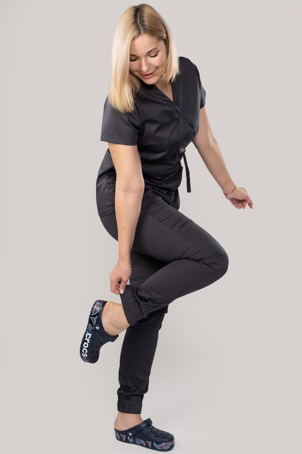 Костюм медицинский женский 386 ГРАФИТ