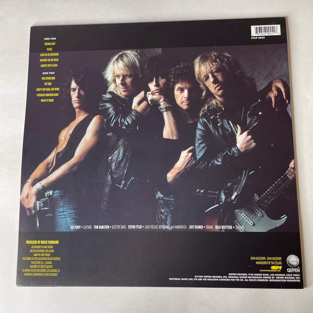 Винтажная виниловая пластинка LP Aerosmith Pump (Англия 1998) Simply Vinyl