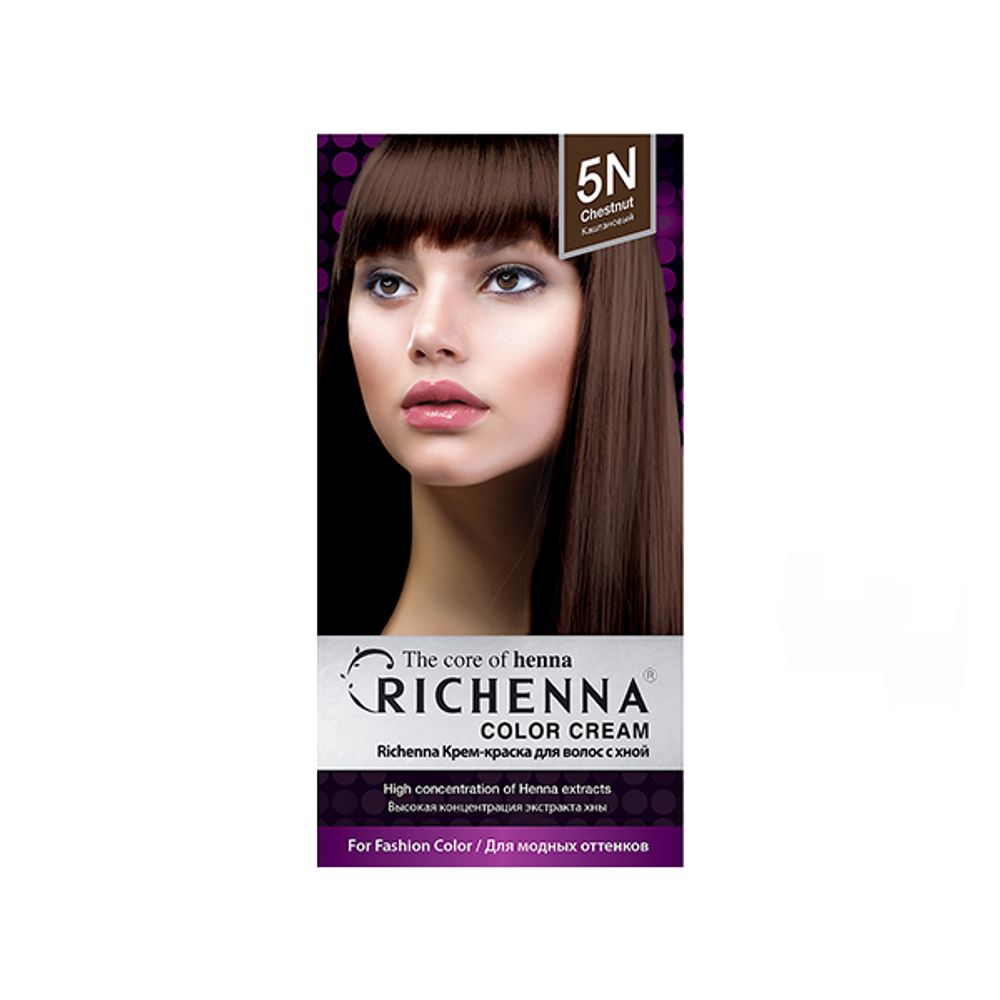 RICHENNA Крем-краска для волос с хной Color Cream 60 ml + 60 ml
