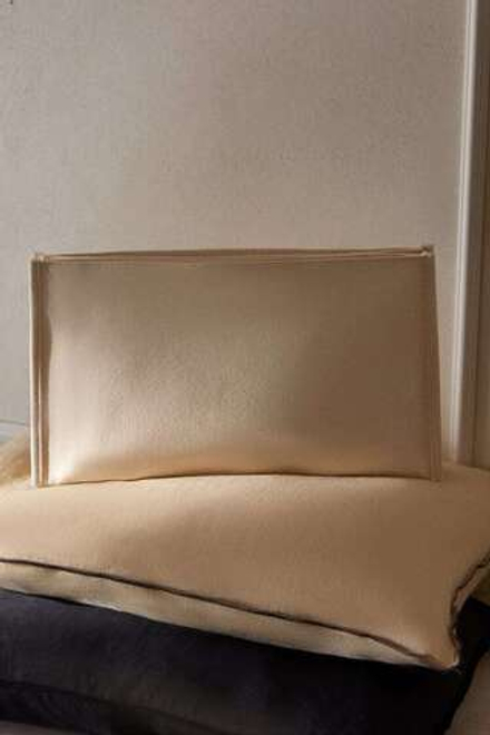 ZARA HOME ХЛОПКОВАЯ ЖЕСТКАЯ СУМКА, СВЕТЛО-БЕЖЕВЫЙ