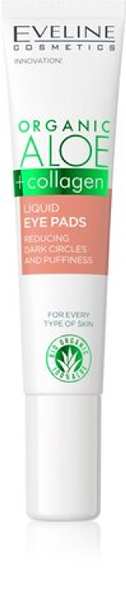 Eveline Cosmetics Organic Aloe+Collagen - гель для глаз против отечности и темных кругов /   20  ml  / GTIN 5903416004752