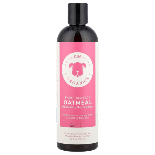 Kin+Kind, увлажняющий шампунь для собак с органической овсянкой, сладкий цветок, 354 мл (12 жидк. унций)