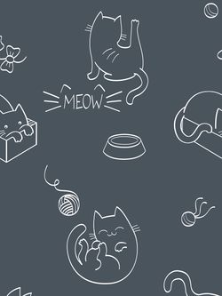 Простынь на резинке Сказка "Котики" 160х200 см