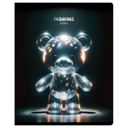 Тетрадь 48л., А5, клетка BG "Glow", тиснение фольгой Т5ск48_тф 60332