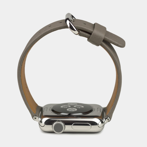 Ремешок для Apple Watch 44/45/46 mm из кожи теленка, цвета мусс
